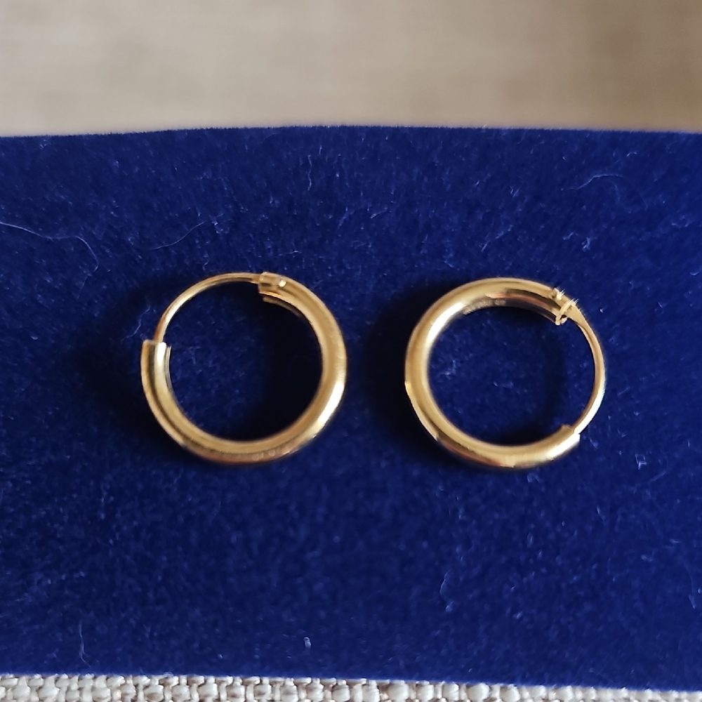 Silpada Endless Adventures Hoop Earrings, Yellow Gold
